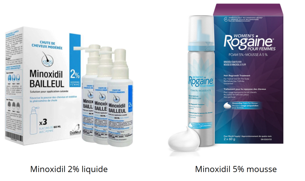 Le minoxidil pour les femmes : 2% ou 5% ?