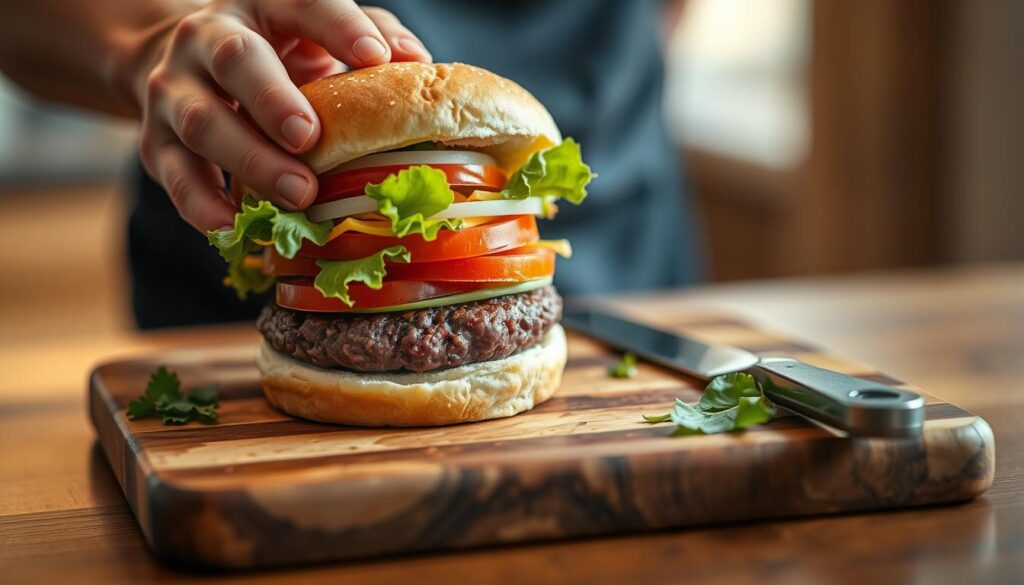 préparer hamburger maison